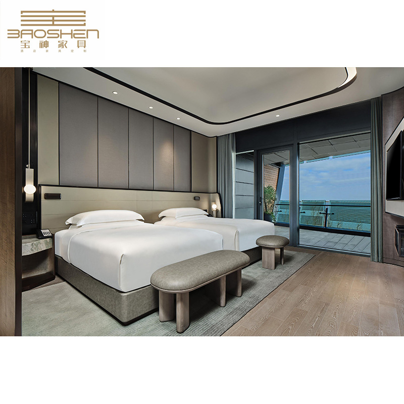 Factory Direct Star hotel room furniture full apartment hotel standard room bed lobby one-stop project supporting