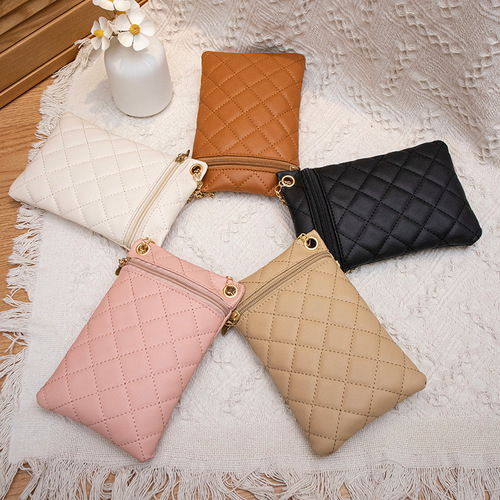 Trendy Fashion  New Phone Bag Simple Commute Crossbody Bag Chain Herringbone Bag for Women Lightweight Luxury