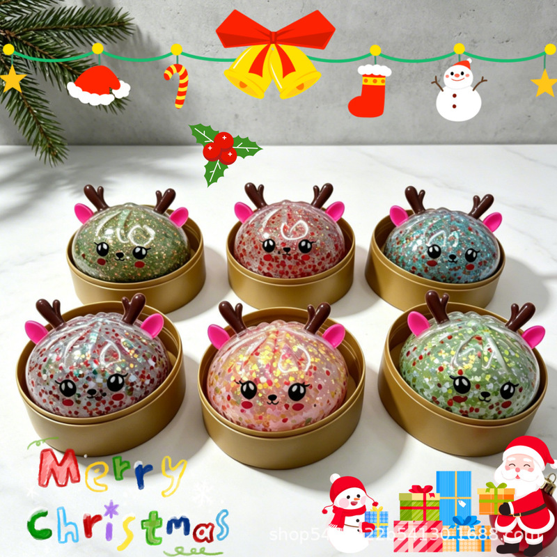 Cross-border bestseller: Christmas stress-relief toy set, non-sticky stress-relief toy wholesale Cross-border bestseller: Christmas stress-relief toy set, non-sticky stress-relief toy wholesale