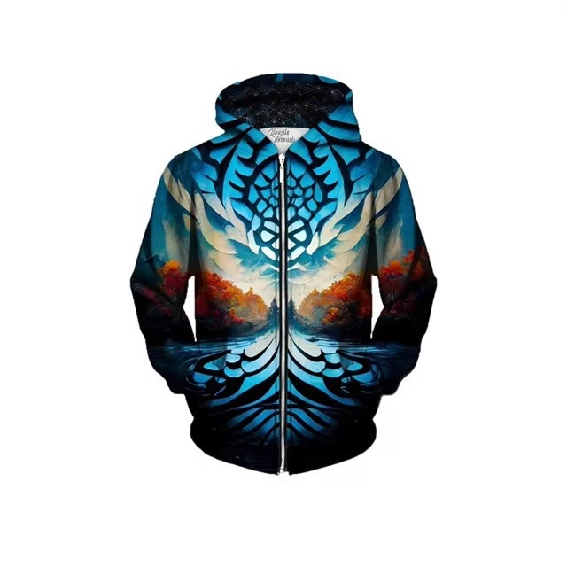 Cross-border New Spring Wild Grass Pullover Psychedelic Top Full Print Hooded Leaf 3D Digital Print Men's Sweatshirt Cross-border New Spring Wild Grass Pullover Psychedelic Top Full Print Hooded Leaf 3D Digital Print Men's Sweatshirt