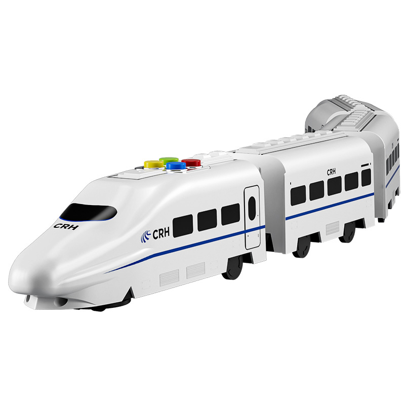 Niños armoniosos tren de alta velocidad modelo de tren acústico y luz, niños y niñas, juguetes de educación temprana al por mayor transfronterizos