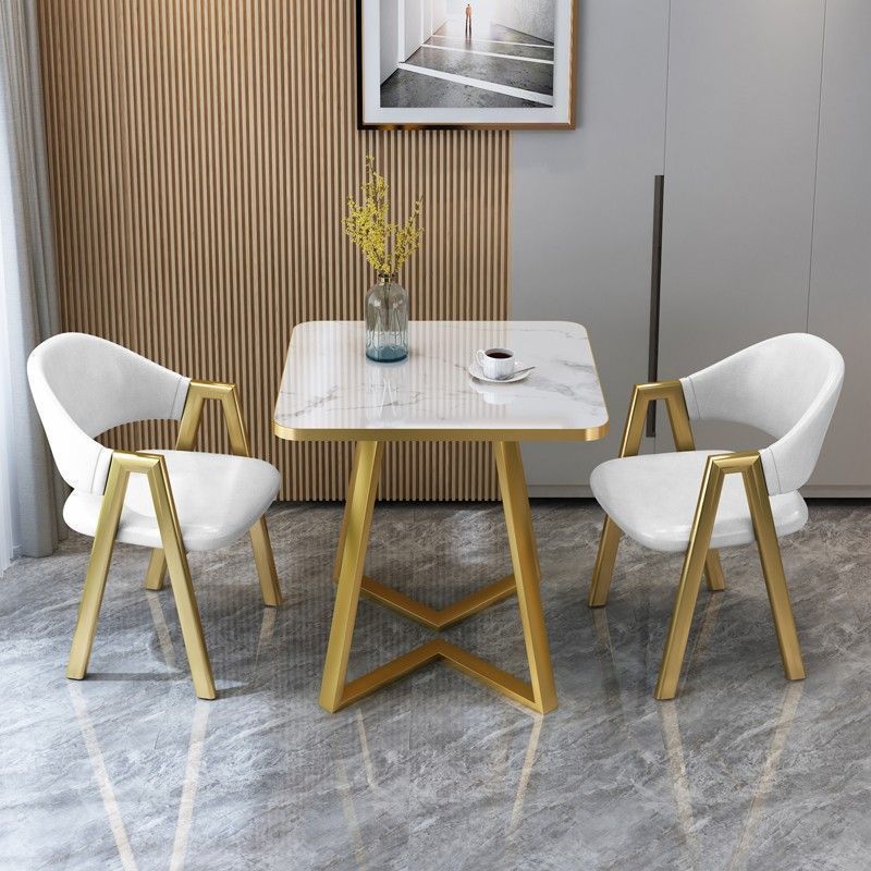 Negotiation Table and Chair Combination Simple Balcony Leisure Tea Table Mid-Century Style Coffee Milk Tea Shop Office Reception Small Round Table