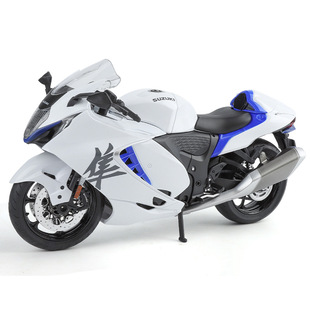 Huaxing M9-9A Boxed Hayabusa Motorcycle 1/9 Scale Realistic Children's Sound and Light Pull-Back Alloy Car Model Toy