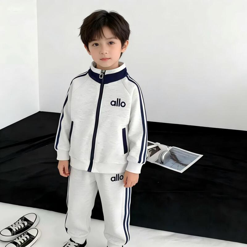 2026 Spring Children's Sweatshirt Set for Boys and Girls, Casual Korean Style Sportswear, Girls' Sweatshirt Two-Piece Set for Older Kids
