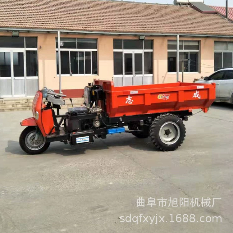 Строительная площадка Zhicheng гидравлический самосвал дизель Электрический старт трехколесный Семиступенчатый полностью плавающий Производитель Инженерных грузовиков