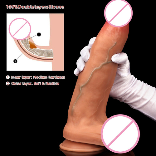Big Mac multi-size soft liquid silicone dual hardness simulation oversized penis large anal plug adult sex toy