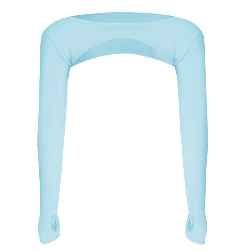 Protección solar para deportes al aire libre de verano para mujer, ligero, transpirable, fresco, alta elasticidad, chal anti-UV, mangas, protección solar de alta elasticidad