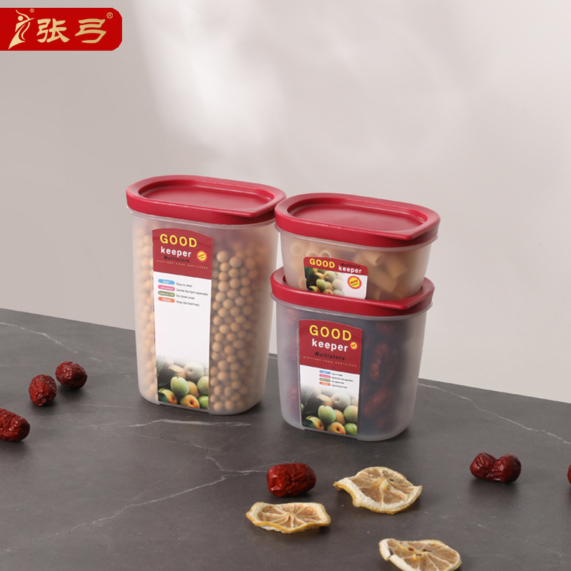 Plastic fresh-keeping Box 3-piece kitchen storage box baby food storage box portable fresh sorting box