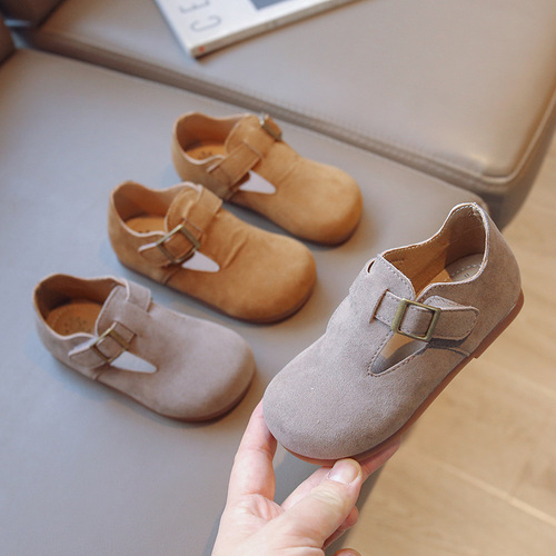 Children's Leather Shoes  Spring New Girl's Princess Shoes Pig Skin Little Perfume Style Fashion Single Shoes Children's Cross-border