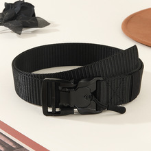 军训专供战术腰带插扣男士腰带作战服搭配训练自动插扣皮带女批发