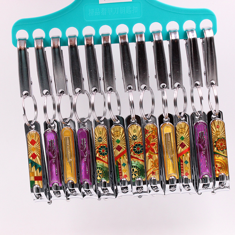 Free Shipping Wholesale V9 Rubber Nail Clippers Chrome Large Buckle Exquisite Portable Universal Nail Clippers