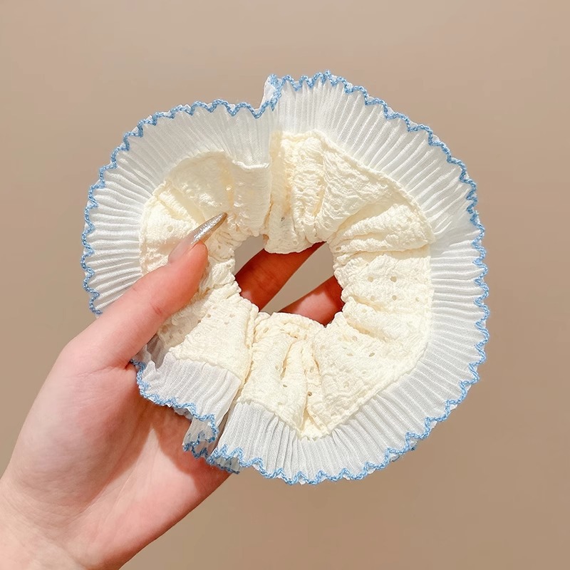 Lazo de encaje para niños, lazo para el cabello de intestino grueso, niña, bola, cabeza, cuerda para la cabeza, niña dulce, cola de caballo, cuerda para el cabello, tocado