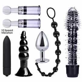 情趣SM套装3/5/7件组合 后庭自慰硅胶肛塞拉珠女用调情用品批发