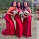 Photo clothing bridesmaid clothing website hot-selling one-piece fishtail evening dress women