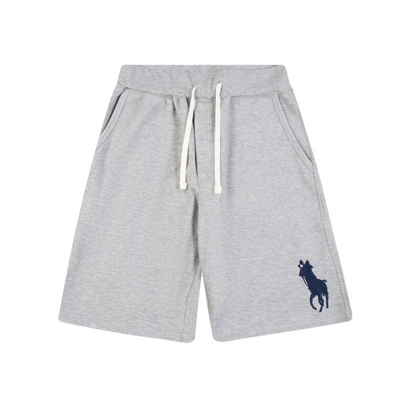 Original Export Cross-Border Version Rl Ralph Lauren Small Label Ribbed Drawstring Waistband Pique Cotton Casual Shorts