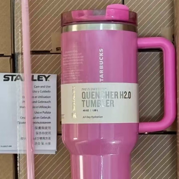 新品跨境史丹利stanley40oz手柄车载汽车冰霸保温杯渐变联名款|undefined