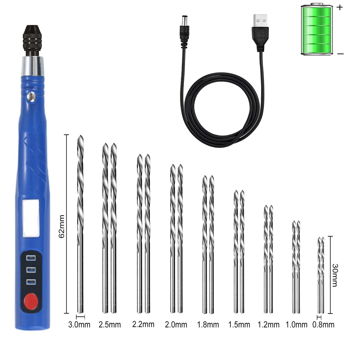 充电电磨雕刻机电动刻字雕刻笔文玩美甲打磨抛光机电钻