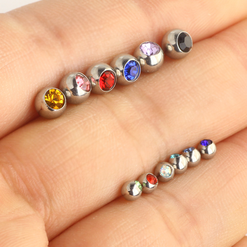 Pointed titanium steel lip stud product view