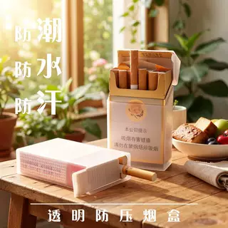 透明塑料便携式保护烟盒20支轻薄装套防压防水硬软包烟壳香烟盒子