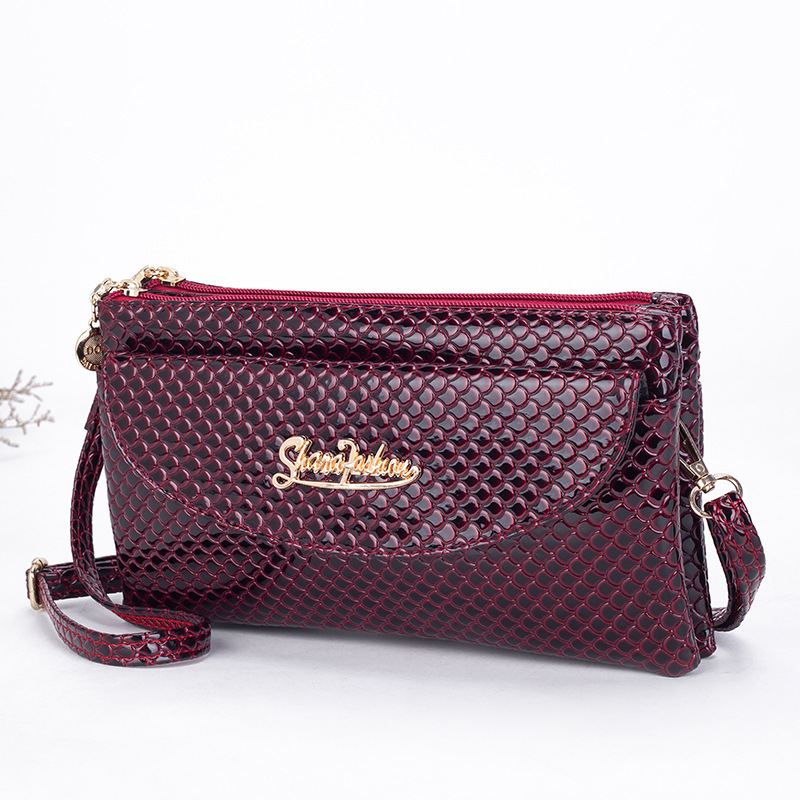 middle aged women's one shoulder twin messenger bag street stall night market vegetable market shopping coin purse running around_voghion.com