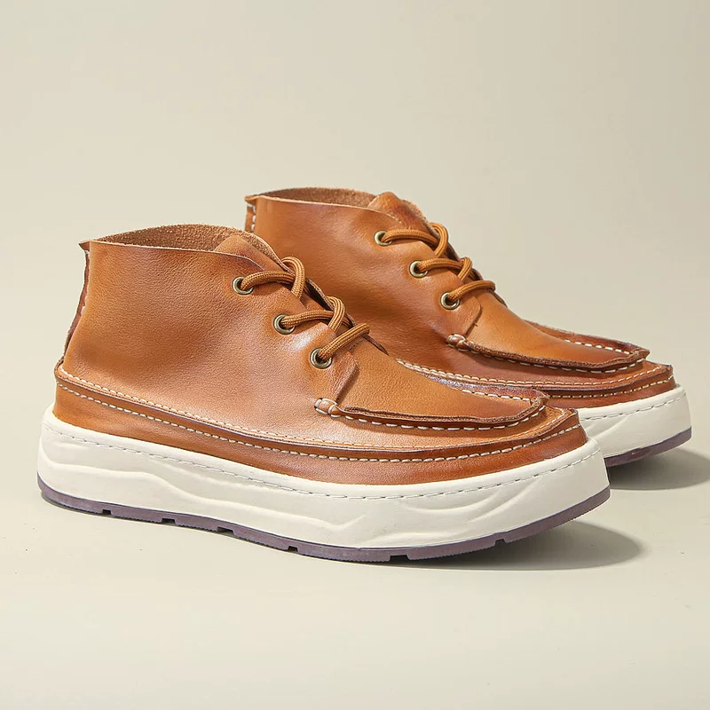 Мартинсы, элитные ботинки, кожаные высокие кеды из натуральной коровьей кожи