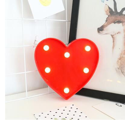 Fabricantes de suministro LED carta luz de modelado luz de neón Qixi tronco romántica propuesta ins color decoración de la luz