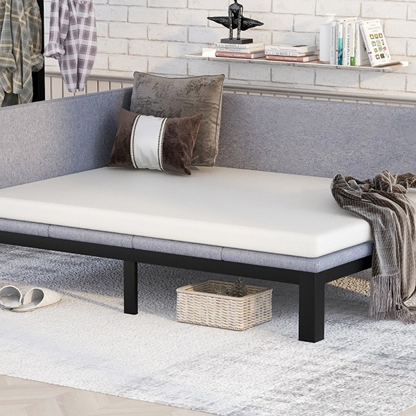 Cama de hierro forjado moderna simple 1.8m cama de hierro doble refuerzo de 1m cama simple cama de hierro económico