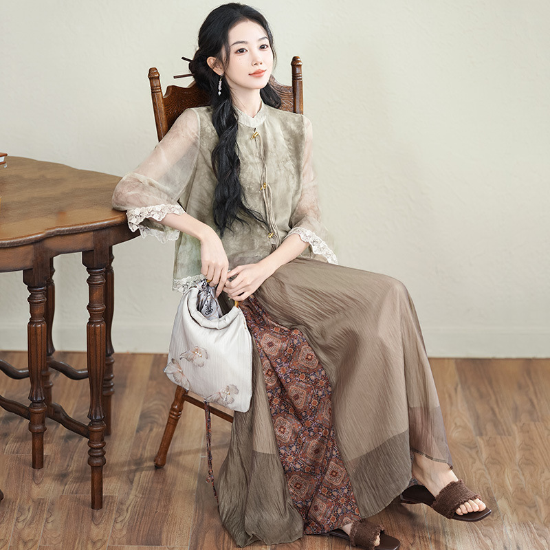 작은 황금 대나무 탑 5518+9633 스커트