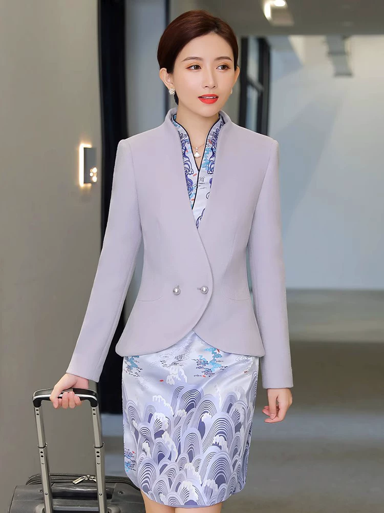 Dress, autumn elite uniform for work