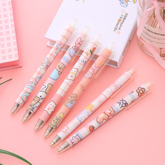 Lele Bear Push-button Neutral Pen Creative Ins High-quality Student Pressurized Water Pen 0.5mm Bullet Tip Sign Pen