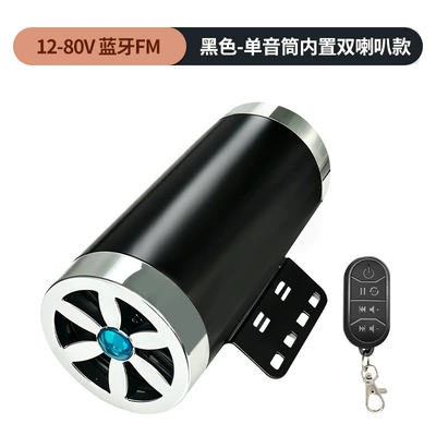Car speaker/subwoofer, Colorful Subwoofer Dual Speakers - black-single-speaker-dual-horn-bluetooth-fm-model