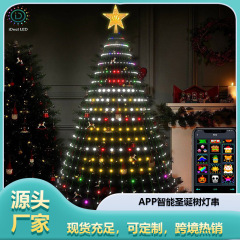 APP スマートクリスマスツリーライト Bluetooth シンフォニーポイントコントロールレザーストリングライトストリングネオンライトホリデー LED 装飾雰囲気ライト