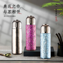 保温杯内外钛茶水分离泡茶杯高颜值保温壶学生便携户外高端水壶