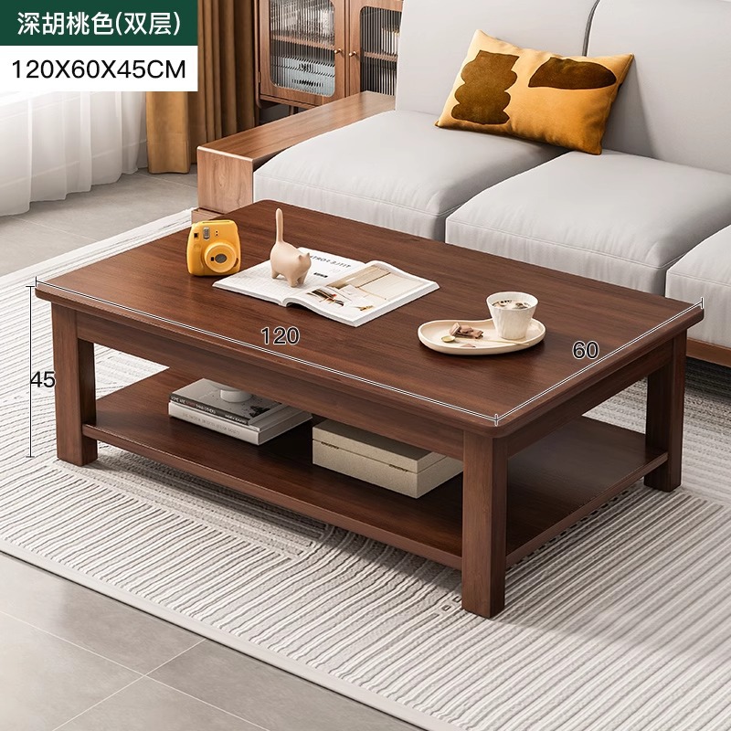 Mesa de centro de madera maciza para el hogar, moderno, simple, pequeño apartamento, mesa de té multifuncional, casa de alquiler, mesa baja para comer, mesa de té simple