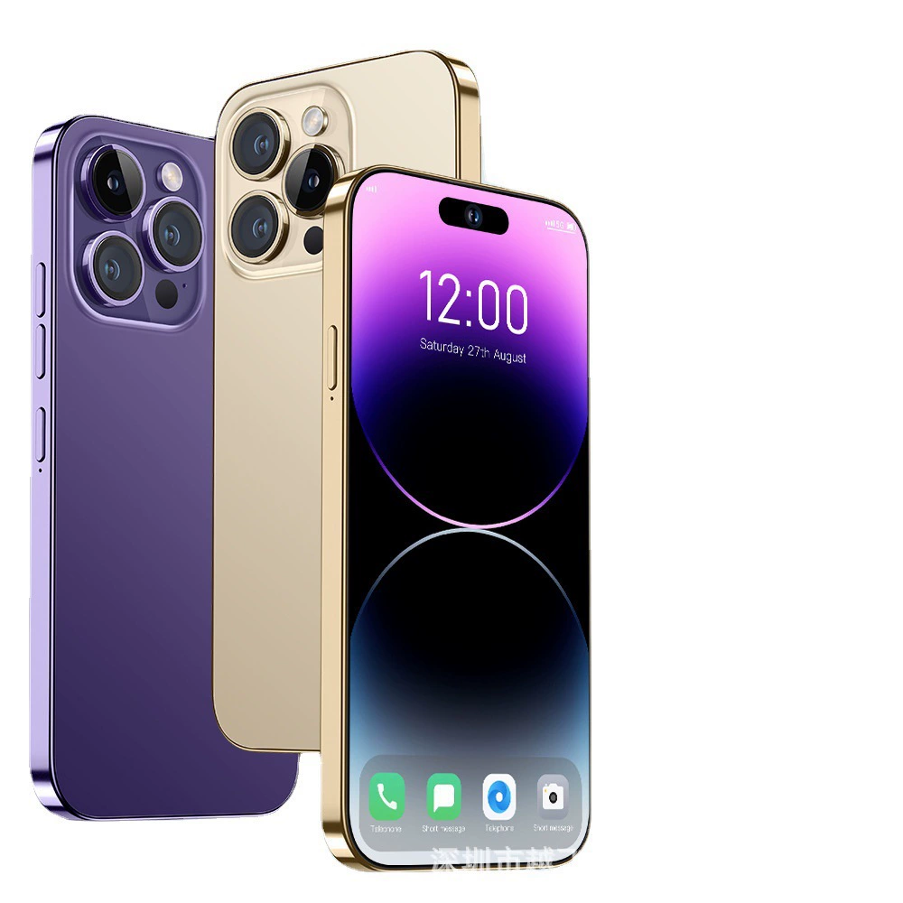 Мобильный телефон i14 14ProMax, Intel Core i14, 7,3-дюймовый широкий экран, Android, 16+1 ТБ