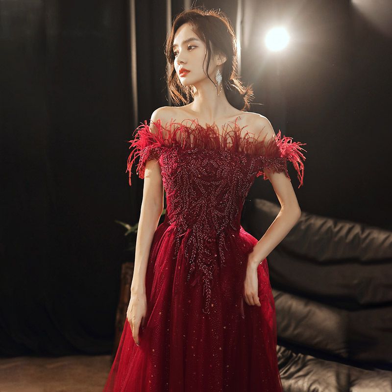 Vestido de novia rojo para la novia, nuevo estilo 2026, vestido de compromiso, vestido de fiesta, elegante vestido largo de verano. image 1
