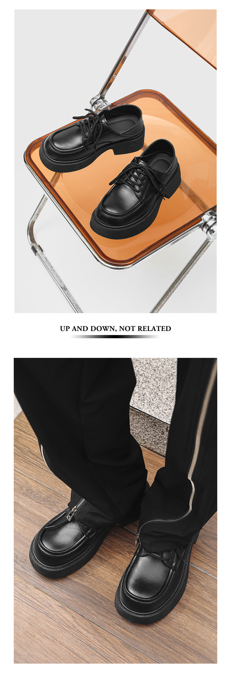 ShoeVault Large Leather Couple Style Japanese Short Boots 2025 Spring New Derby High Appearance Teen Boys Shoes Dropshipping_voghion.com