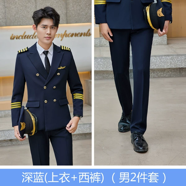 Dark blue classic suit jacket, trousers