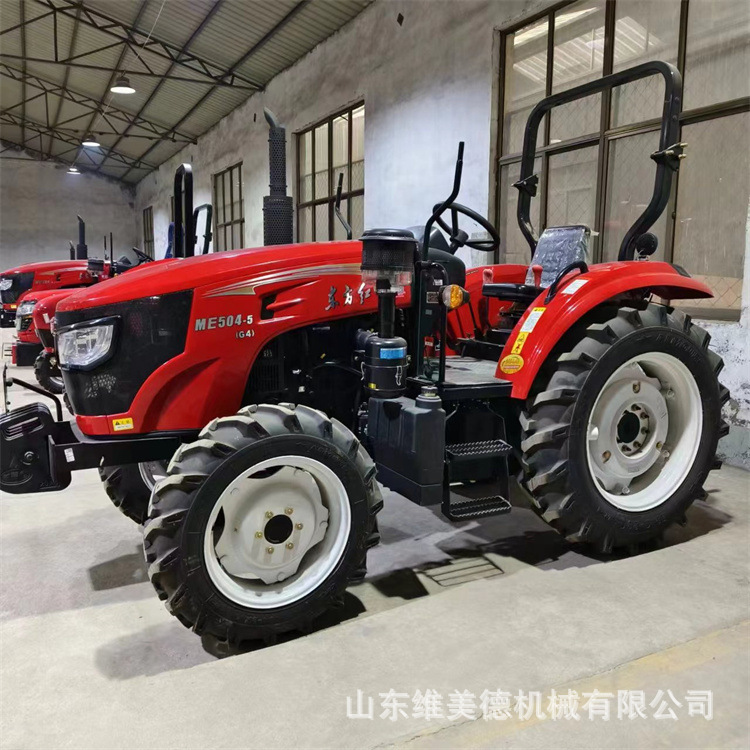 东方红504农用四轮拖拉机 中型四驱耕地犁地机 8+8梭式换挡