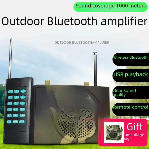 Cross-Border Camouflage Loudspeaker Outdoor Little Bee 898 Wireless Teaching Amplifier Long-Distance Remote Control Sound Amplification