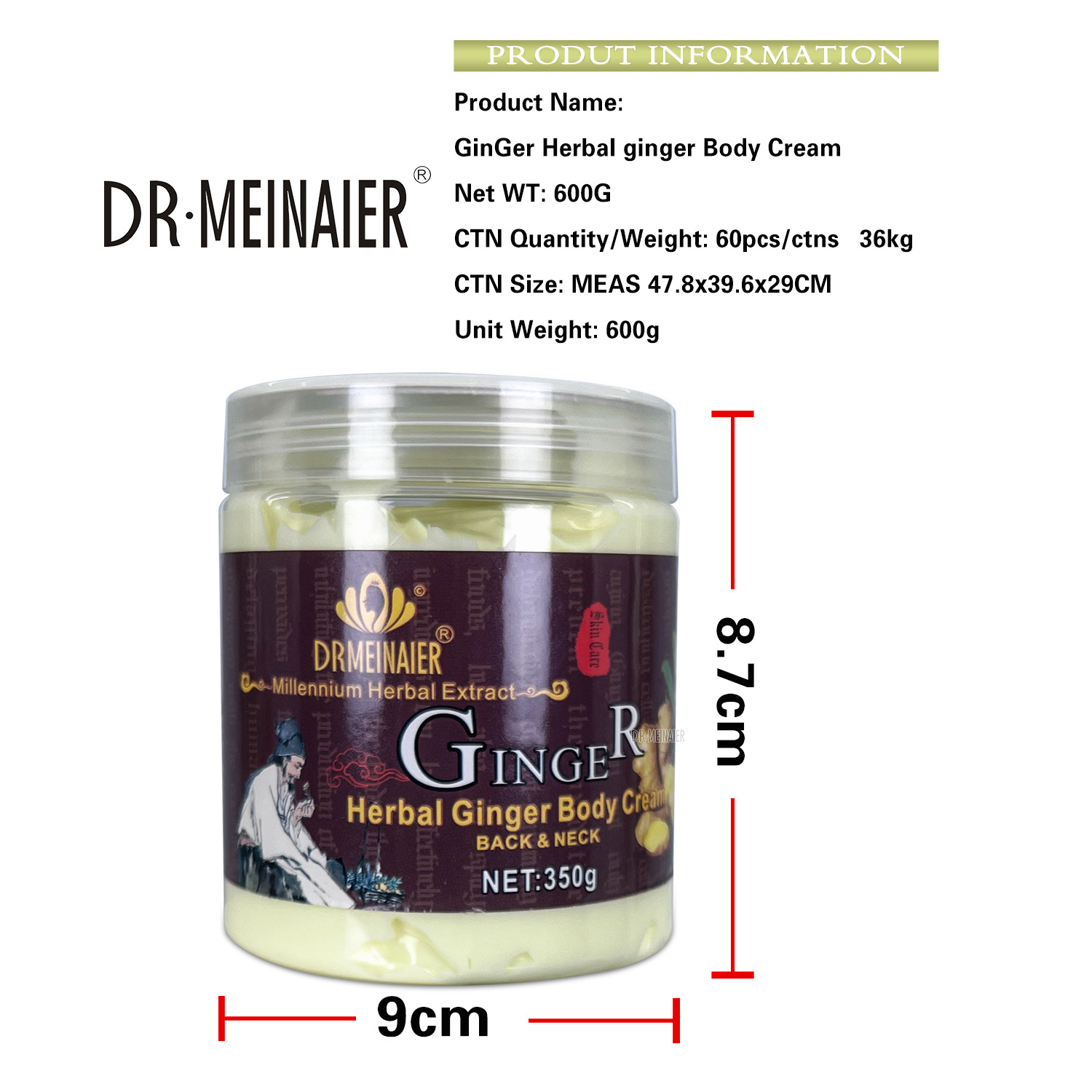 600gGinGer Herbal ginger Body
