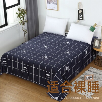 Aloe cotton single product 1.6 sheet student dormitory singleton wholesale Nantong Textile Brushed sheet fashion Sheet
