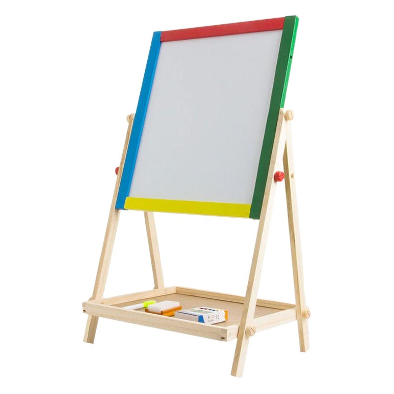 Tablero de dibujo magnético de doble cara para niños – ajustable en altura, colorido, arte 2 en 1, venta al por mayor