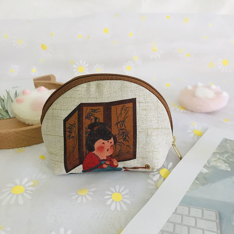 Кошелёк на молнии, маленькая сумка, органайзер-сумка, помада, ключница, кошелёк, тканевый