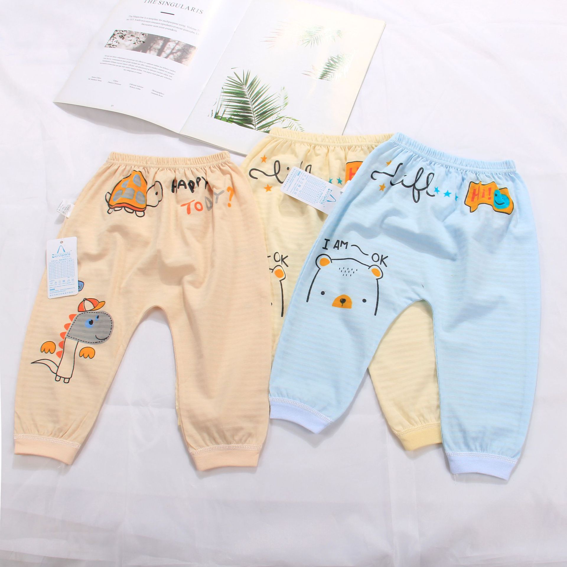 children trousers spring and autumn Primer Skywalk Ass pants Infants 0-3 men and women summer Thin section PP pants