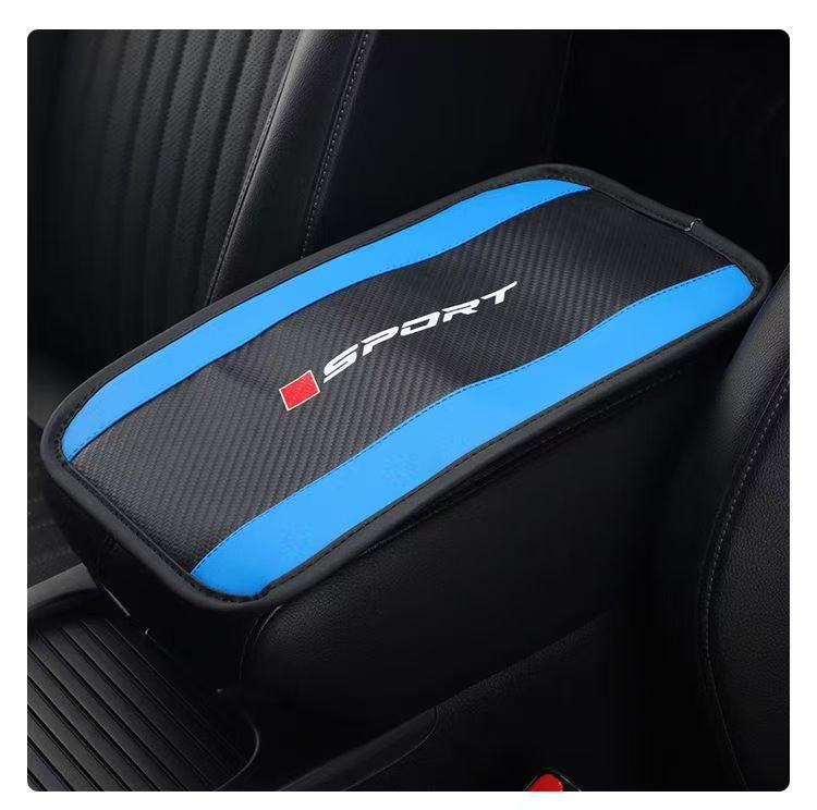 Cross-Border Armrest Box Mat, Universal for All Seasons, Car Booster Cushion, Central Cushion, Armrest Protector, Leather Handrail Protection