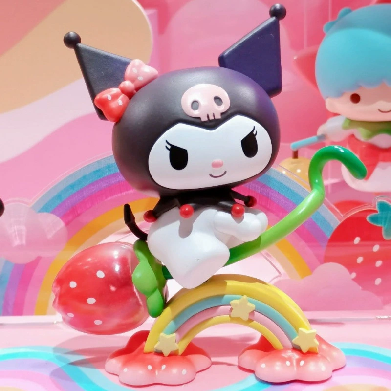 Фигурка в слепой коробке Sanrio (Kuromi и друзья), ручная работа, клубничная тематика