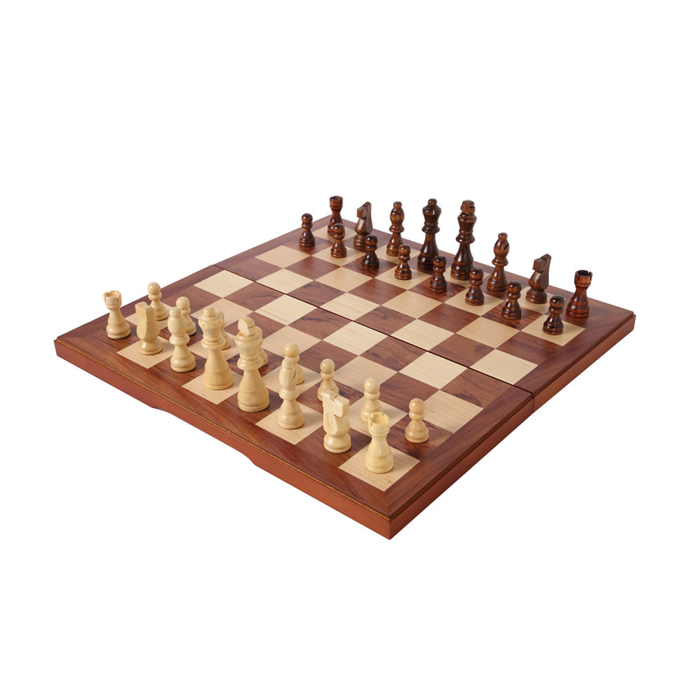 Ajedrez magnético de alta gama ajedrez de madera maciza tablero de ajedrez plegable juego educativo para niños juguete ajedrez