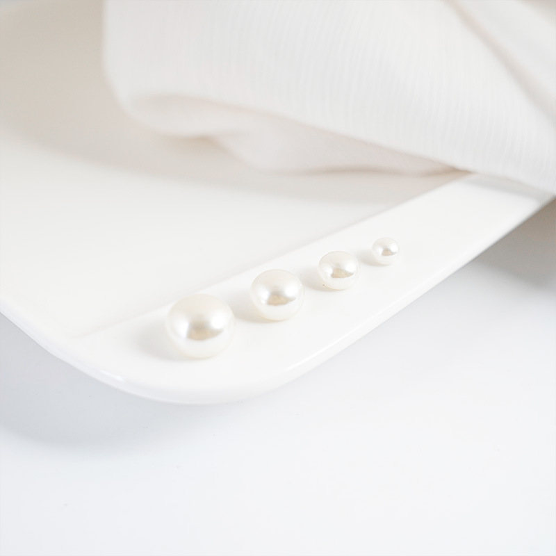 DIY tocado material ABS imitación perla solo agujero plana al vapor pan perla horquilla accesorios de joyería lote mezclado
