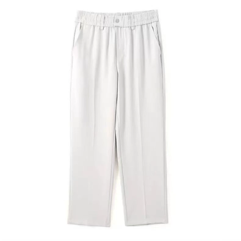 Модные комфортные брюки для отдыха, свободный прямой крой